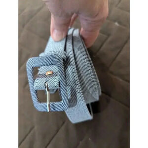 Women's silver gray thin belt by Pinup Couture size 4X